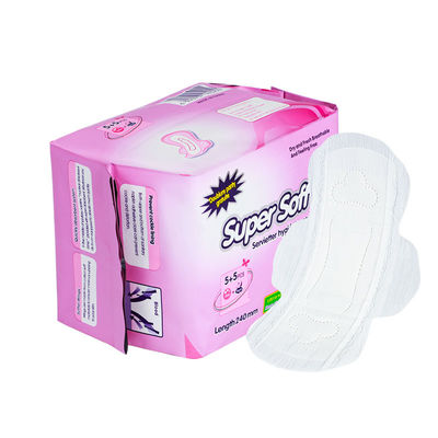 Δωρεάν δείγμα OEM / ODM Υπηρεσία Ιαπωνία SAP Soft White Lady Napkin Υγιεινές Pads Για Γυναίκες